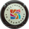 Capsule Vignerons en champagne Contour marron