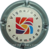 Capsule Vignerons en champagne Contour gris