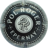 Capsule Pol Roger Noir et blanc, lettres fantaisies