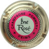 Capsule Pommery Brut rosé, rose foncé, or pâle