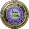 Capsule Pommery Blanc de noirs, violet et or pâle