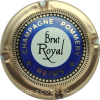 Capsule Pommery Brut royale, bleu et or pâle