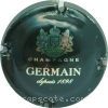 Capsule Germain  Vert foncé et argent, 32mm, petit champagne