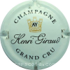 Capsule Giraud Henri  Blanc et noir, couronne or brillant