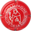 Capsule Vallée de la Marne Rouge et blanc, dessin épais