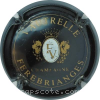 Capsule Vautrelle Noir et or, blason blanc