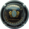 Capsule Vautrelle Noir et or, blason gris