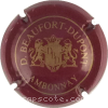 Capsule Beaufort Dupont Bordeaux et or