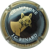 Capsule Renard J.C. Noir, or et blanc, strié