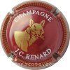 Capsule Renard J.C. Bordeaux, or et blanc strié