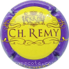 Capsule Remy Ch. Fond jaune, contour violet