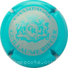 Capsule Rieger Guillaume Contour bleu clair, fond gris