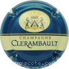 Capsule Clerambault Fond bleu, gros trait or dessus