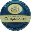 Capsule Clerambault Fond bleu, trait fin or dessus et dessous