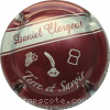 Capsule Clergeot Daniel Fond bordeaux, argent