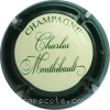 Capsule Monthibault Charles Crème, contour vert foncé