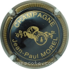 Capsule Morel Jean-Paul Noir et or, contour strié
