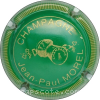 Capsule Morel Jean-Paul vert et or, contour strié