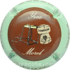 Capsule Morel Yves Fond marron, contour turquoise pâle