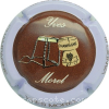 Capsule Morel Yves Fond marron, contour violet pastel