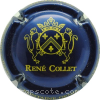 Capsule Collet René Bleu métallisé et or
