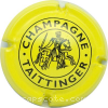 Capsule Taittinger Jaune vif et noir