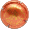 Capsule Taittinger Orange métallisé et or