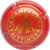 Capsule Taittinger Rouge et or-orangé grosses lettres