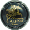 Capsule Jacquart Reims à gauche, grande boucle au R, cheval rayé