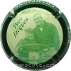 Capsule Jacques Yves Contour noir centre vert, sur tracteur