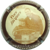 Capsule Jacques Yves Contour noir centre marron, sur tracteur