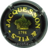 Capsule Jacquesson & Fils Noir et or jaune, lettres épaisses