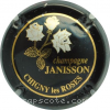 Capsule Janisson Ph. Fond noir et or, roses argent