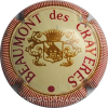 Capsule Beaumont des Crayeres Crème, bordeaux et or, contour strié