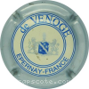 Capsule De Venoge Contour argent, centre crème