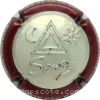 Capsule Senez Contour bordeaux, fond argent