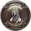 Capsule Louis de Sacy Marron et or, portrait blanc, verso or