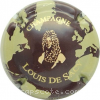 Capsule Louis de Sacy Planisphère crème et marron, verso doré