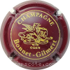 Capsule Bonnet Gilmert Bordeaux, inscription or-jaune