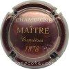 Capsule Maitre Bordeaux foncé et or mat