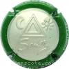 Capsule Senez Contour vert, fond argent
