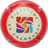 Capsule Vignerons en champagne Contour rouge
