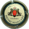 Capsule Maillart Henri Vert foncé, fond crème, or pâle, contour strié