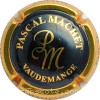 Capsule Machet Pascal Noir et or foncé, inscription sur contour