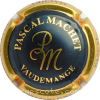 Capsule Machet Pascal Noir mat et or, inscription sur cntour