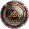 Capsule Malot Sadi Fond bordeaux foncé, or vif