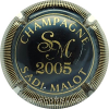 Capsule Malot Sadi 2005, noir et or, cotour strié