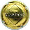 Capsule Mandois Or, contour blanc