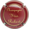 Capsule Robert Yves Bordeaux et or, lettres épaisses