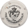 Capsule Prevost-Hannoteaux Blanc et noir,T touche  O et E, 1er décalé de champagne